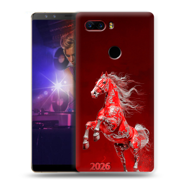 Пластиковый чехол на ZTE Nubia Z17S с принтом Новый год