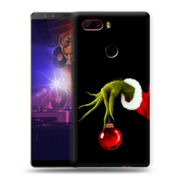 Пластиковый чехол на ZTE Nubia Z17S с принтом Новый год Гринч