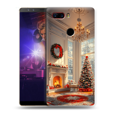 Пластиковый чехол на ZTE Nubia Z17S с принтом Новый год