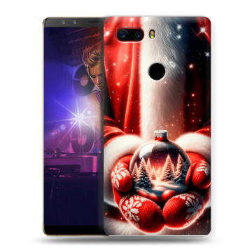 Пластиковый чехол на ZTE Nubia Z17S с принтом Новый год