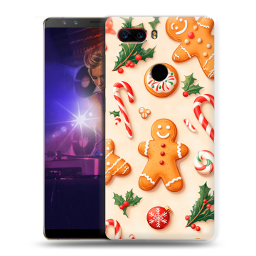 Пластиковый чехол на ZTE Nubia Z17S с принтом Новый год