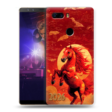 Пластиковый чехол на ZTE Nubia Z17S с принтом Новый год