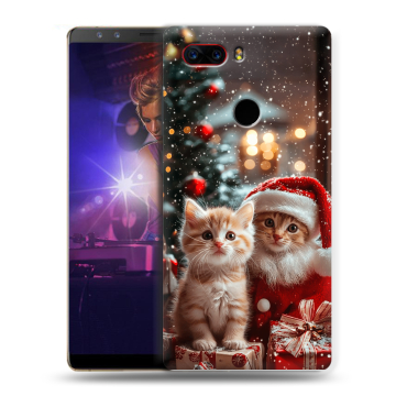 Пластиковый чехол на ZTE Nubia Z17S с принтом Новый год