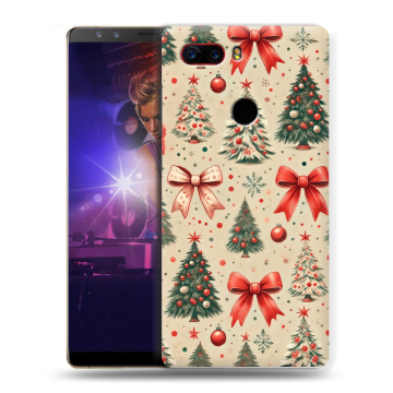 Пластиковый чехол на ZTE Nubia Z17S с принтом Новый год