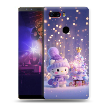 Пластиковый чехол на ZTE Nubia Z17S с принтом Новый год