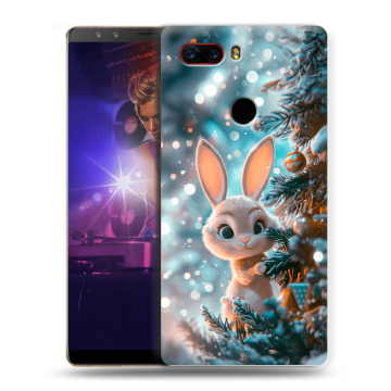 Пластиковый чехол на ZTE Nubia Z17S с принтом Новый год