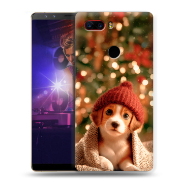 Пластиковый чехол на ZTE Nubia Z17S с принтом Новый год