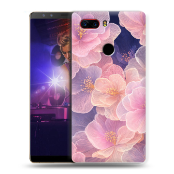 Пластиковый чехол на ZTE Nubia Z17S с принтом женский