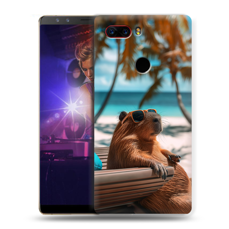 Пластиковый чехол на ZTE Nubia Z17S с принтом Капибара Пластиковый чехол на ZTE Nubia Z17S с принтом Капибара