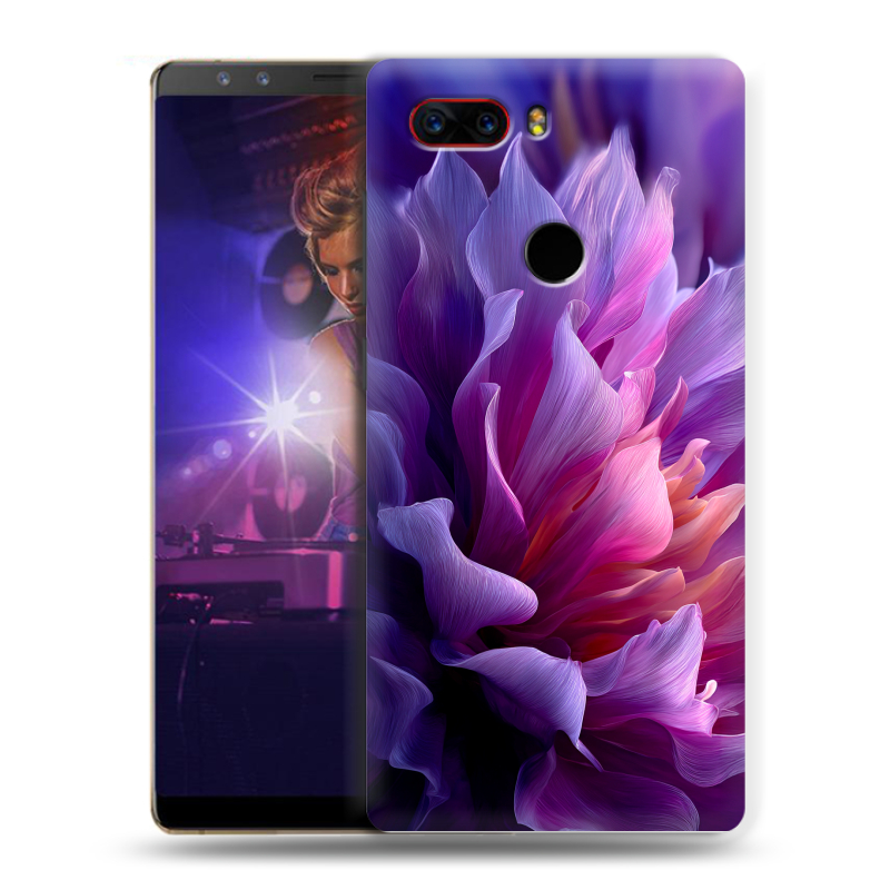 Пластиковый чехол на ZTE Nubia Z17S с принтом женский цветы Пластиковый чехол на ZTE Nubia Z17S с принтом женский цветы