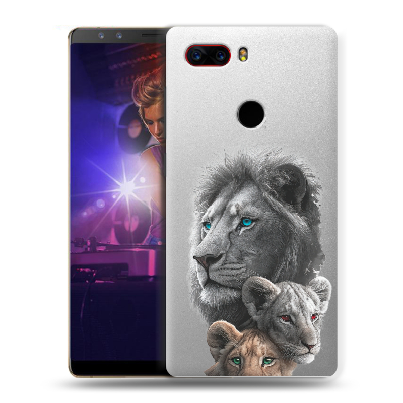 Пластиковый чехол на ZTE Nubia Z17S с принтом Львы Пластиковый чехол на ZTE Nubia Z17S с принтом Львы