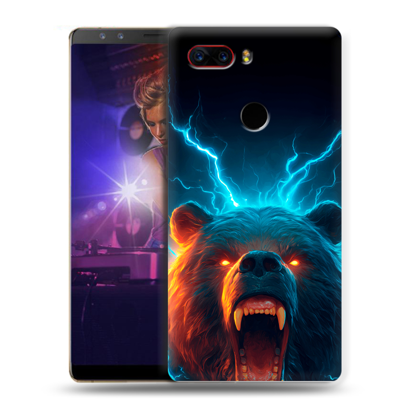 Пластиковый чехол на ZTE Nubia Z17S с принтом Медведь Пластиковый чехол на ZTE Nubia Z17S с принтом Медведь