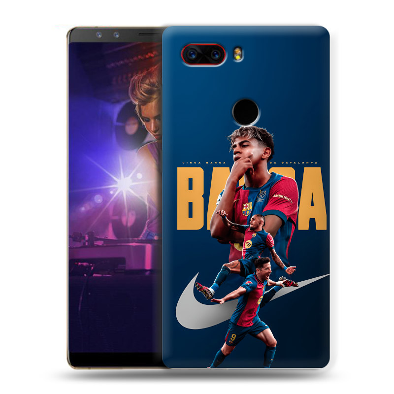 Пластиковый чехол на ZTE Nubia Z17S с принтом Барселона Barca Yamal Пластиковый чехол на ZTE Nubia Z17S с принтом Барселона Barca Yamal