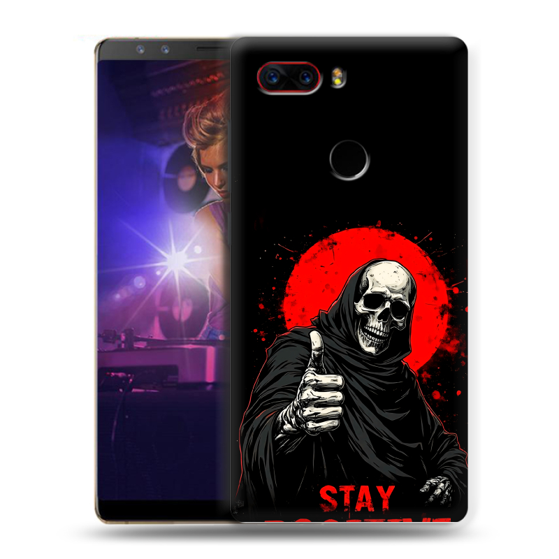 Пластиковый чехол на ZTE Nubia Z17S с принтом смешной скелет Пластиковый чехол на ZTE Nubia Z17S с принтом смешной скелет