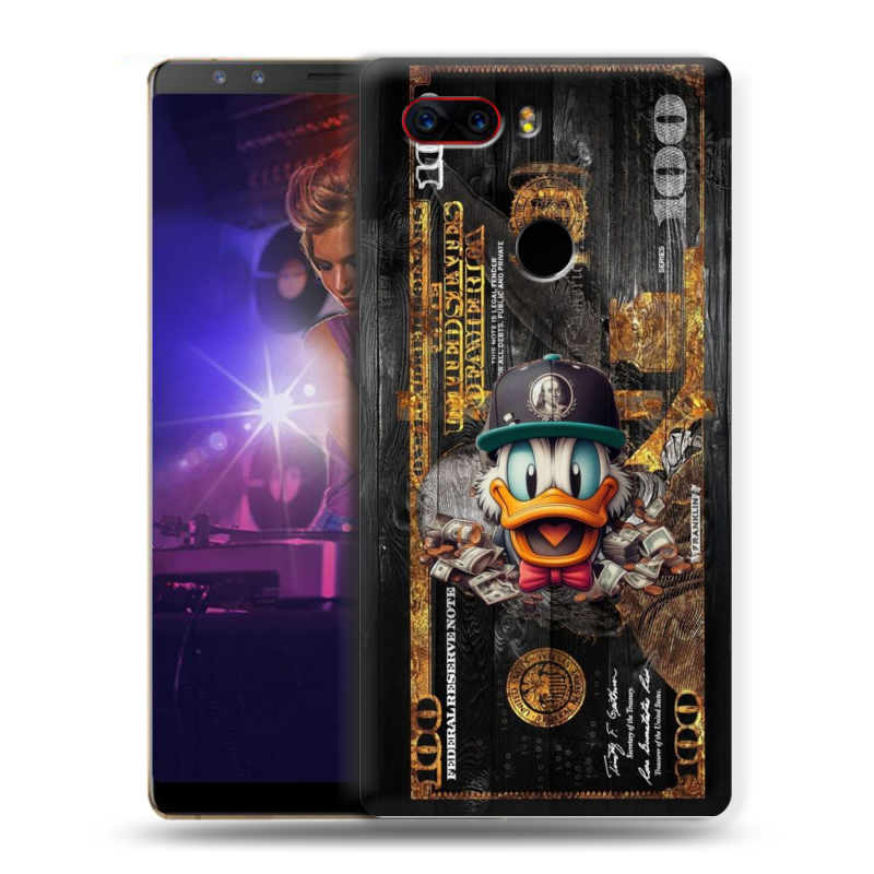 Пластиковый чехол на ZTE Nubia Z17S с принтом Дональд Дак Доллар Пластиковый чехол на ZTE Nubia Z17S с принтом Дональд Дак Доллар