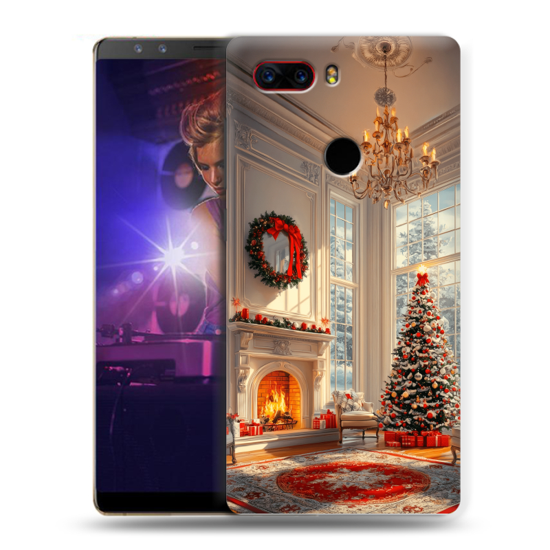 Пластиковый чехол на ZTE Nubia Z17S с принтом Новый год Пластиковый чехол на ZTE Nubia Z17S с принтом Новый год