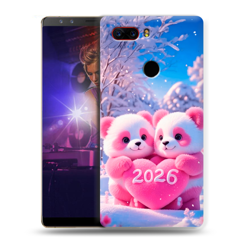 Пластиковый чехол на ZTE Nubia Z17S с принтом Новый год Пластиковый чехол на ZTE Nubia Z17S с принтом Новый год