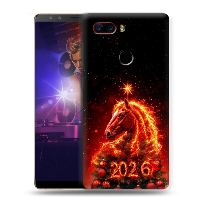 Пластиковый чехол на ZTE Nubia Z17S с принтом Новый год Пластиковый чехол на ZTE Nubia Z17S с принтом Новый год