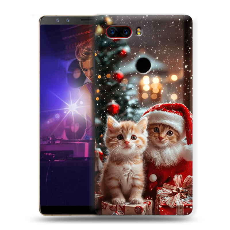 Пластиковый чехол на ZTE Nubia Z17S с принтом Новый год Пластиковый чехол на ZTE Nubia Z17S с принтом Новый год