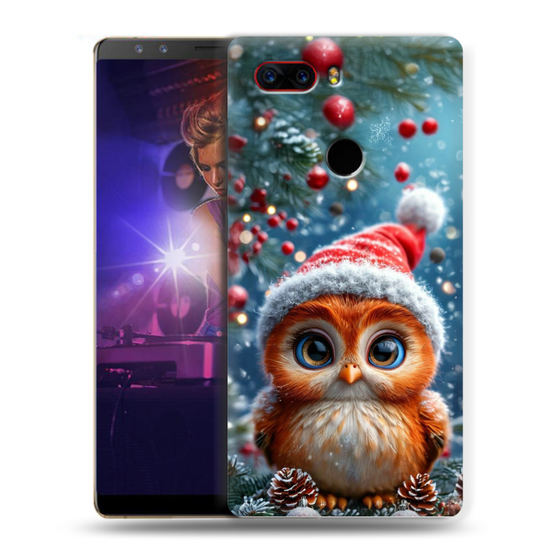 Пластиковый чехол на ZTE Nubia Z17S с принтом Новый год Пластиковый чехол на ZTE Nubia Z17S с принтом Новый год