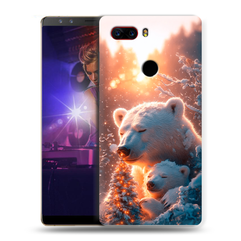 Пластиковый чехол на ZTE Nubia Z17S с принтом Новый год Пластиковый чехол на ZTE Nubia Z17S с принтом Новый год