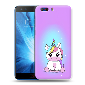 Силиконовый чехол на ZTE Nubia Z17 MiniS с принтом Единорог