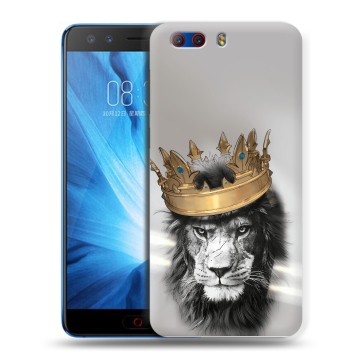 Силиконовый чехол на ZTE Nubia Z17 MiniS с принтом Лев с короной