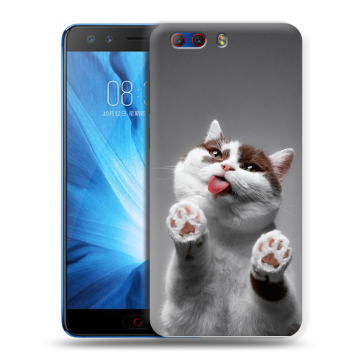 Силиконовый чехол на ZTE Nubia Z17 MiniS с принтом Коты