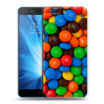 Силиконовый чехол на ZTE Nubia Z17 MiniS с принтом Конфеты