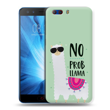 Силиконовый чехол на ZTE Nubia Z17 MiniS с принтом Лама