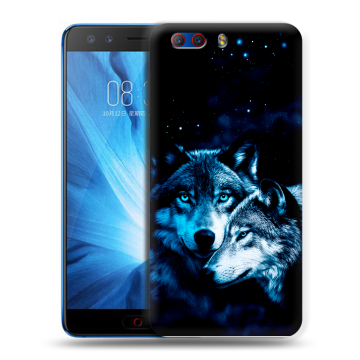 Силиконовый чехол на ZTE Nubia Z17 MiniS с принтом Волки