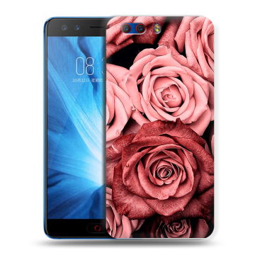 Силиконовый чехол на ZTE Nubia Z17 MiniS с принтом Цветы розы