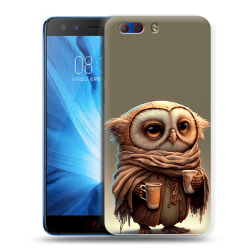 Силиконовый чехол на ZTE Nubia Z17 MiniS с принтом Сова