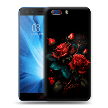 Силиконовый чехол на ZTE Nubia Z17 MiniS с принтом Розы красные Силиконовый чехол на ZTE Nubia Z17 MiniS с принтом Розы красные