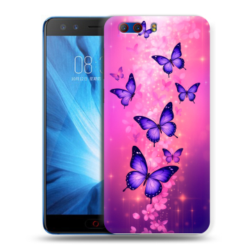 Силиконовый чехол на ZTE Nubia Z17 MiniS с принтом Бабочки Силиконовый чехол на ZTE Nubia Z17 MiniS с принтом Бабочки
