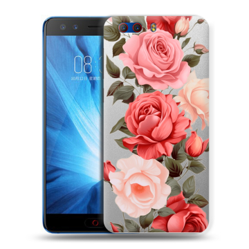 Силиконовый чехол на ZTE Nubia Z17 MiniS с принтом Розы Силиконовый чехол на ZTE Nubia Z17 MiniS с принтом Розы