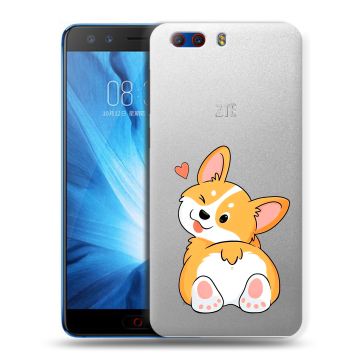 Силиконовый чехол на ZTE Nubia Z17 MiniS с принтом Корги Силиконовый чехол на ZTE Nubia Z17 MiniS с принтом Корги