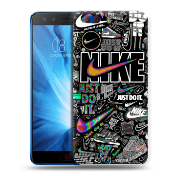 Силиконовый чехол на ZTE Nubia Z17 MiniS с принтом Найк