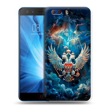 Силиконовый чехол на ZTE Nubia Z17 MiniS с принтом Герб флаг России Силиконовый чехол на ZTE Nubia Z17 MiniS с принтом Герб флаг России