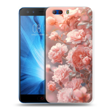 Силиконовый чехол на ZTE Nubia Z17 MiniS с принтом Розовые розы Силиконовый чехол на ZTE Nubia Z17 MiniS с принтом Розовые розы