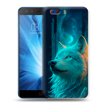Силиконовый чехол на ZTE Nubia Z17 MiniS с принтом бабочки саккура Силиконовый чехол на ZTE Nubia Z17 MiniS с принтом бабочки саккура