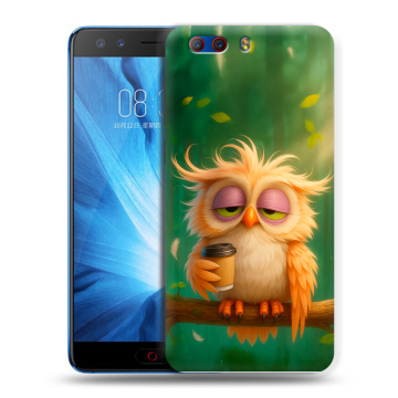 Силиконовый чехол на ZTE Nubia Z17 MiniS с принтом сова Силиконовый чехол на ZTE Nubia Z17 MiniS с принтом сова