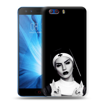Силиконовый чехол на ZTE Nubia Z17 MiniS с принтом монашка Силиконовый чехол на ZTE Nubia Z17 MiniS с принтом монашка