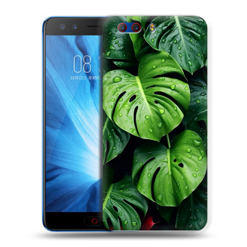 Силиконовый чехол на ZTE Nubia Z17 MiniS с принтом Листья Силиконовый чехол на ZTE Nubia Z17 MiniS с принтом Листья