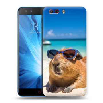 Силиконовый чехол на ZTE Nubia Z17 MiniS с принтом Капибара Силиконовый чехол на ZTE Nubia Z17 MiniS с принтом Капибара