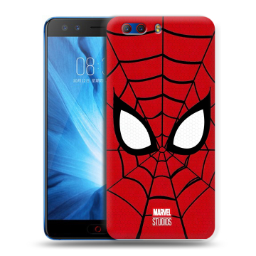 Силиконовый чехол на ZTE Nubia Z17 MiniS с принтом человек паук spiderman
