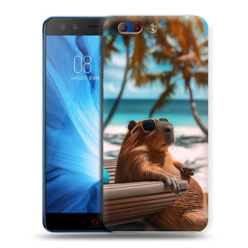 Силиконовый чехол на ZTE Nubia Z17 MiniS с принтом Капибара Силиконовый чехол на ZTE Nubia Z17 MiniS с принтом Капибара