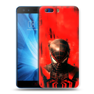 Силиконовый чехол на ZTE Nubia Z17 MiniS с принтом человек паук spiderman Силиконовый чехол на ZTE Nubia Z17 MiniS с принтом человек паук spiderman