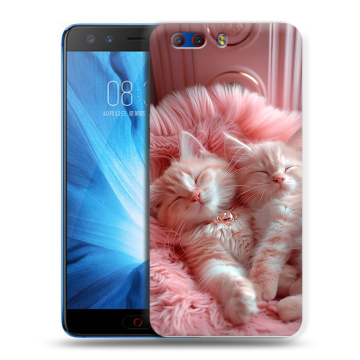 Силиконовый чехол на ZTE Nubia Z17 MiniS с принтом котята котики