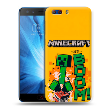 Силиконовый чехол на ZTE Nubia Z17 MiniS с принтом Майнкрафт Minecraft Силиконовый чехол на ZTE Nubia Z17 MiniS с принтом Майнкрафт Minecraft
